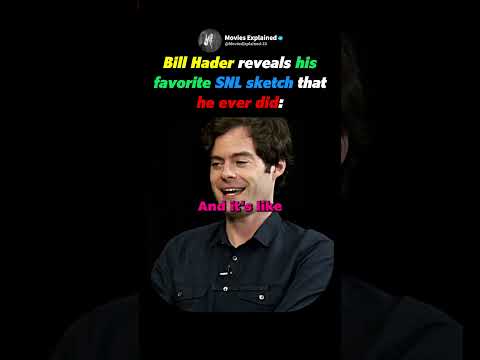 The SNL Sketch Which Bill Hader Calls His All-Time Favorite 📺😂