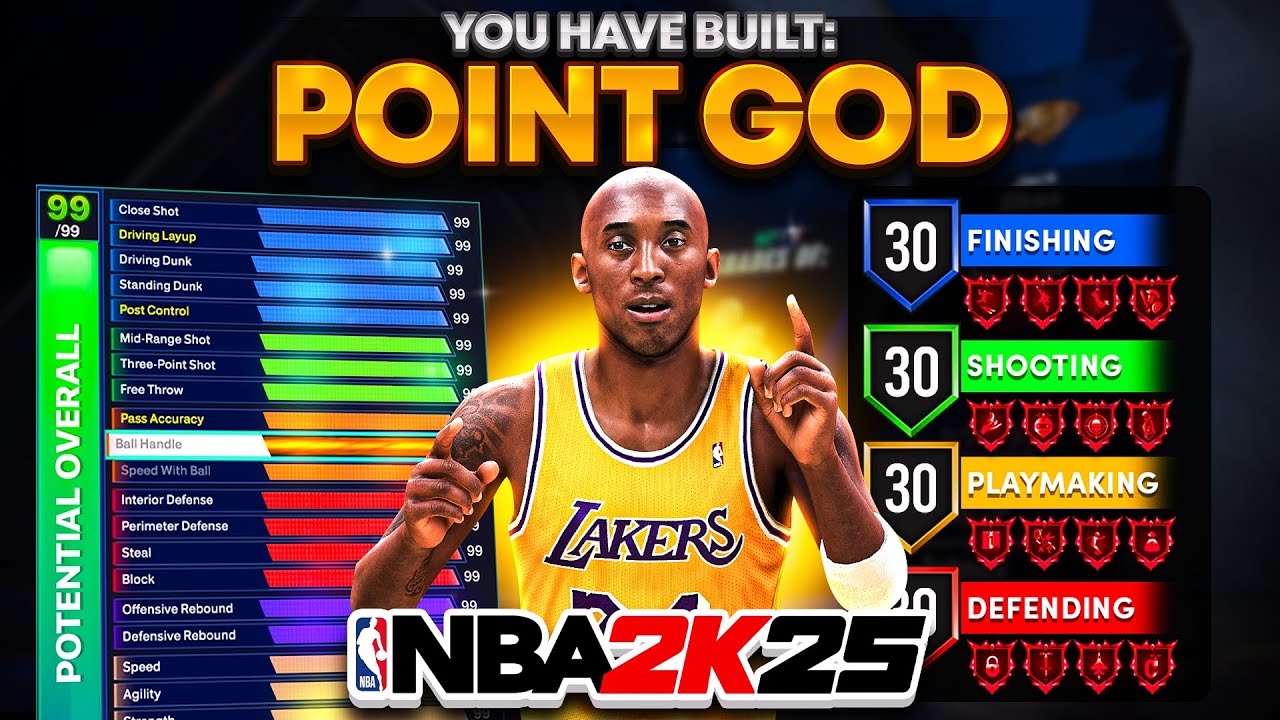 BEST 2-WAY POINT GUARD BUILD in NBA 2K25! CONTACT DUNKS + LIMITLESS RANGE! best build 2k25
