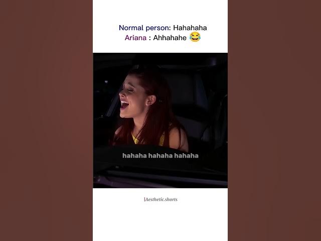 Ariana Grande(Cat Valentine)laugh😂 #arianagrande #funnyshows #comedy #shortsfeed #viral #funnymemes