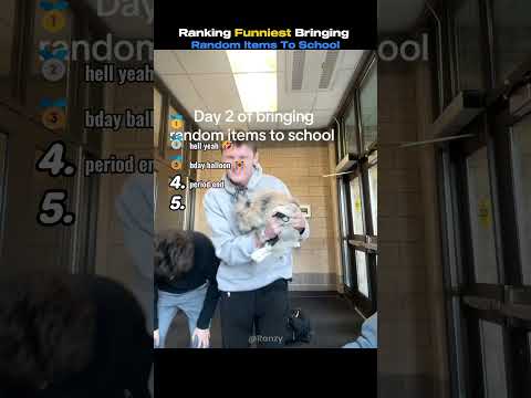 Ranking Funniest Bringing Random Items To School