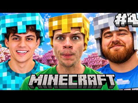 PLAYING HARDCORE MINECRAFT UNTIL WE BEAT IT DAY 4