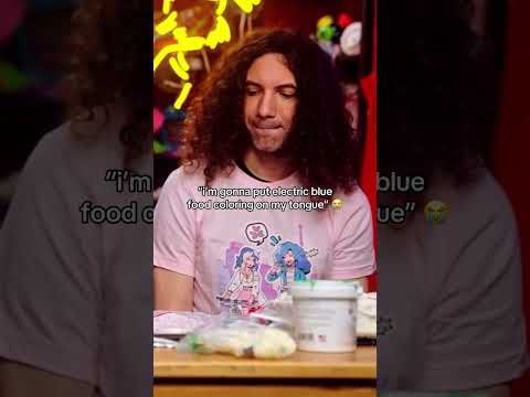 “i’m gonna put electric blue food coloring on my tongue” 😭