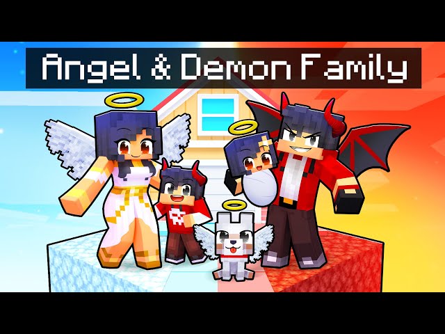 Having An ANGEL/DEMON FAMILY in Minecraft!