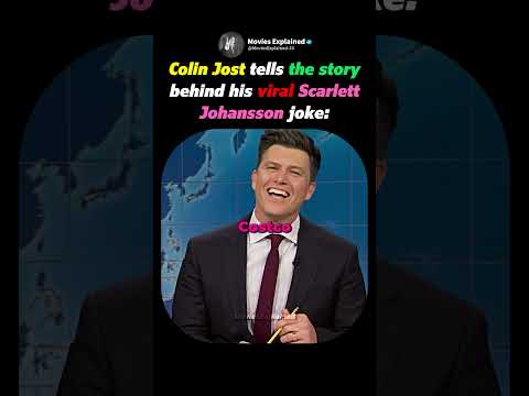 How Colin Jost Pulled Off His Viral Scarlett Johansson Joke 😂🎤