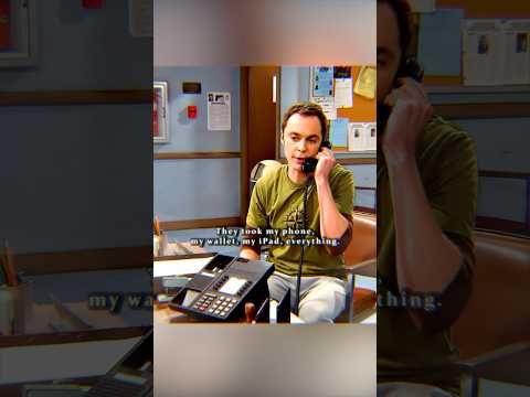 In trouble, Sheldon's first call was to Leonard, not Amy.😲#edit #shorts #viral #trending #funny