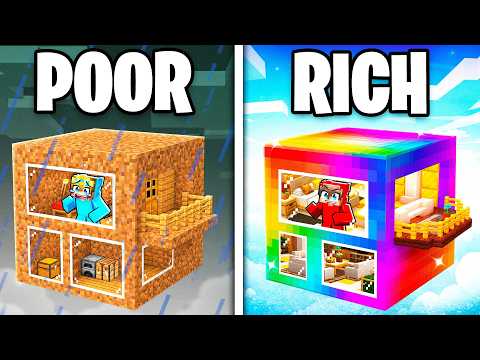 POOR vs RICH Block Battle! (Minecraft)