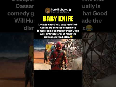 Deadpool Threw Baby Knife So Casually