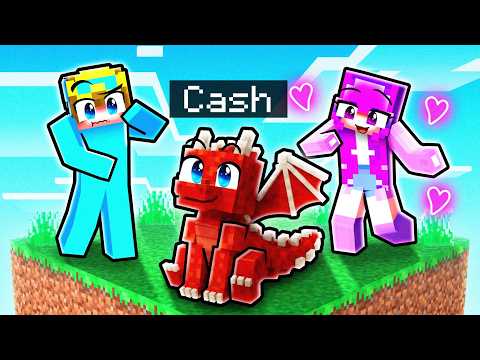 I Pretended to be a BABY DRAGON on ONE CHUNK!