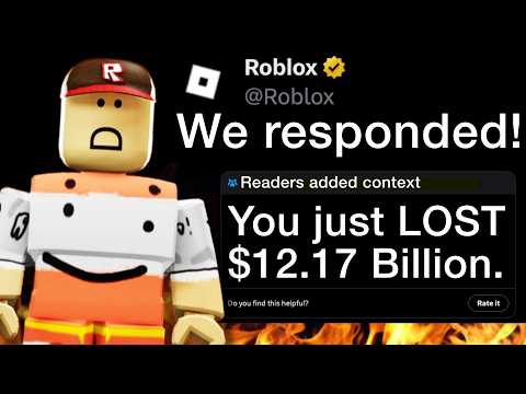 How 1 Player Caused Roblox to LOSE $12,170,000,000 Overnight