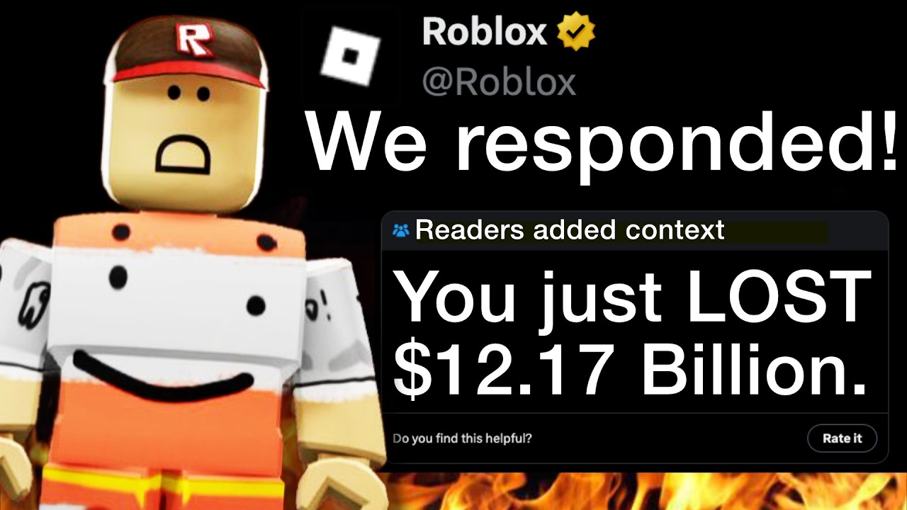 How 1 Player Caused Roblox to LOSE $12,170,000,000 Overnight