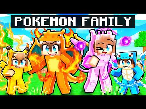 Having a POKEMON Family in Minecraft!