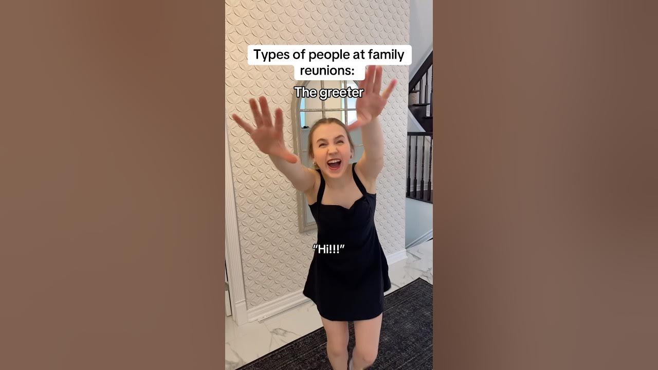 The different types of people at family reunions #pov #relatable #comedy #skit