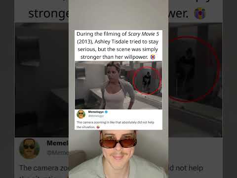 During the filming of Scary Movie 5 (2013), Ashley Tisdale Tried to Stay Serious and Lost It 😂