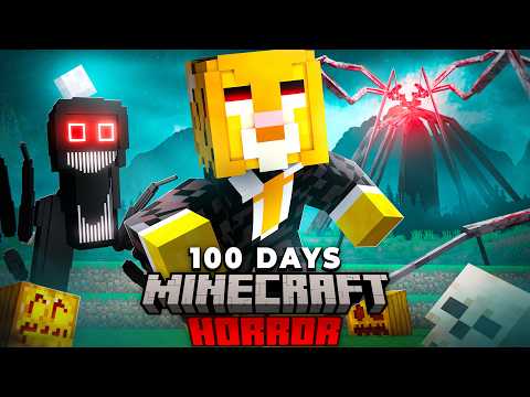 I Spent 100 Days in Minecraft's SCARIEST RPG: Cave Horror Project