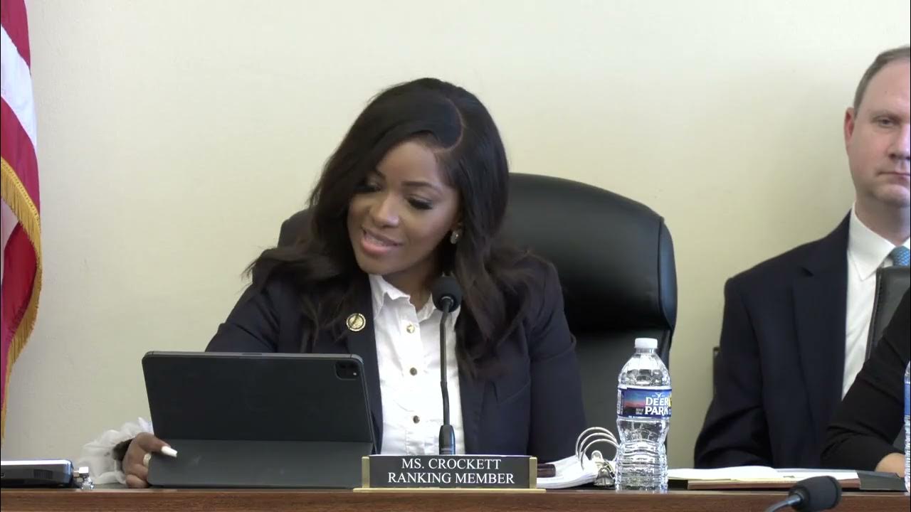 Ranking Member Jasmine Crockett delivers opening remarks