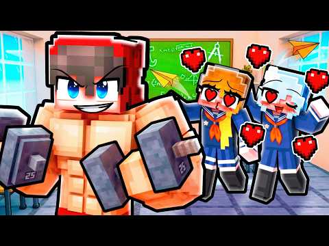 Bodybuilding to Rizz SCHOOL GIRLS.. (Minecraft)