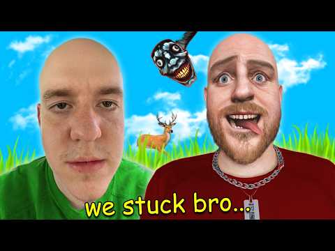we got stuck together...