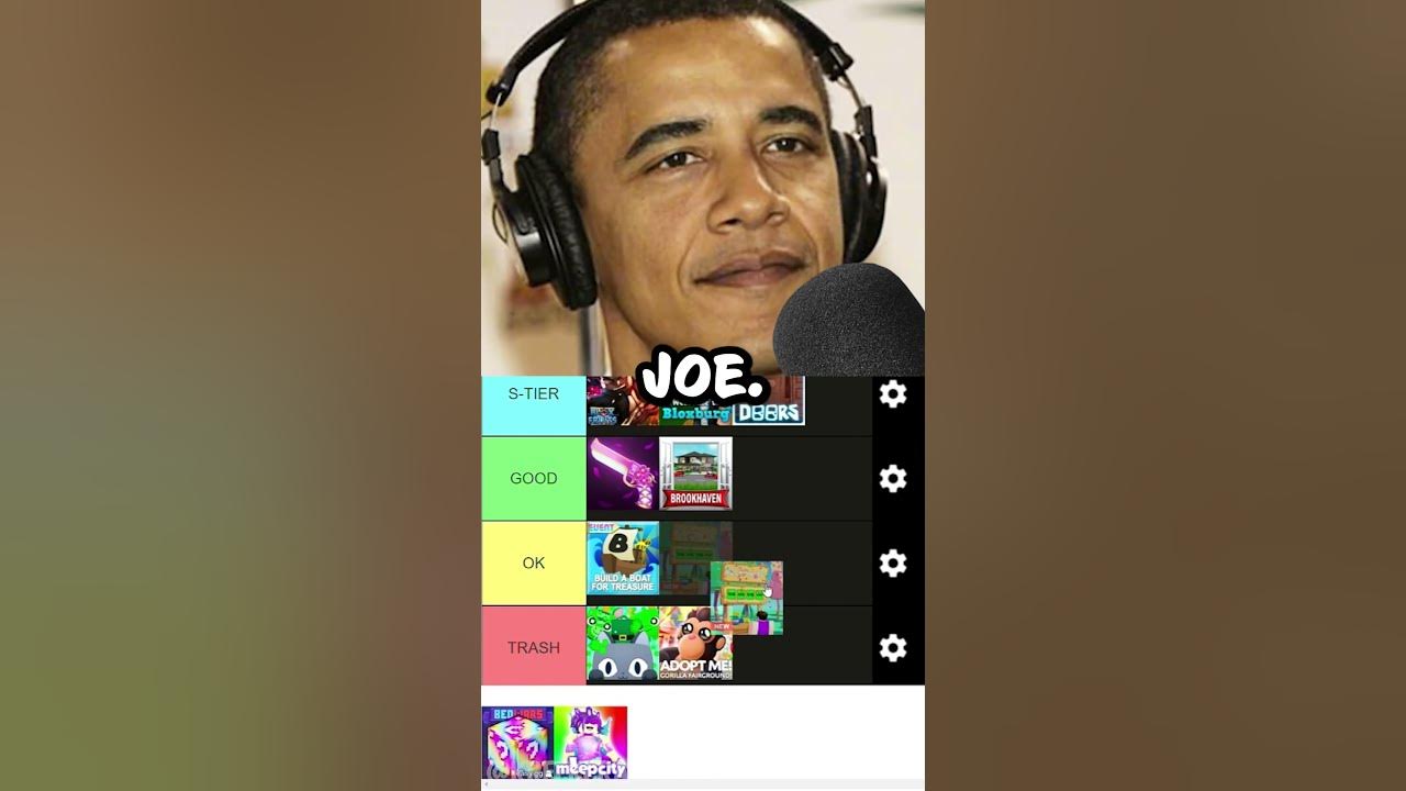 PRESIDENTS RATE ROBLOX GAMES! (TIER LIST) ✅❌ #roblox #shorts