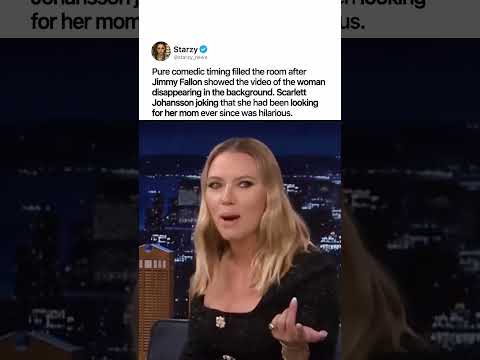 SCARLETT JOHANSSON MAKES THE ROOM LAUGH