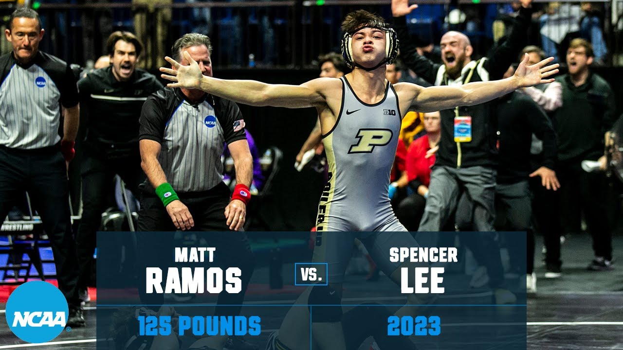Matt Ramos vs Spencer Lee - 125 lb Semifinals - 2023 NCAA Championship