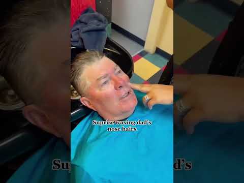 When Dad Tries Waxing For The First Time 🤣🤣#funny #dad #couplecomedy #prank #fyp