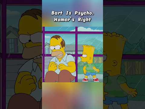 Bart Is Psycho #simpsons #shorts