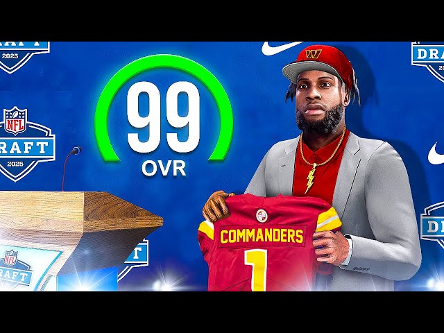 I TRADED UP FOR THE BEST PLAYER IN THE NFL DRAFT, HE HAS 100 SPEED! Commanders S3