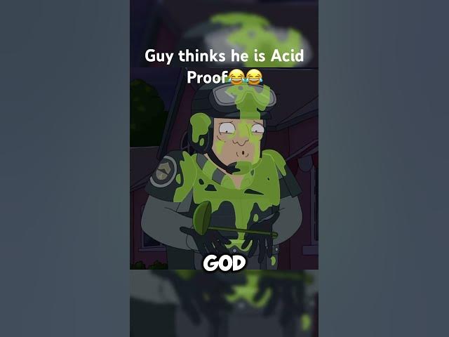 I dont think he is acid proof😂😂  #rickandmorty #funny #funnyvideo