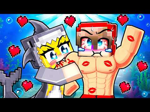 Kidnapped by a SHARK GIRL in Minecraft!