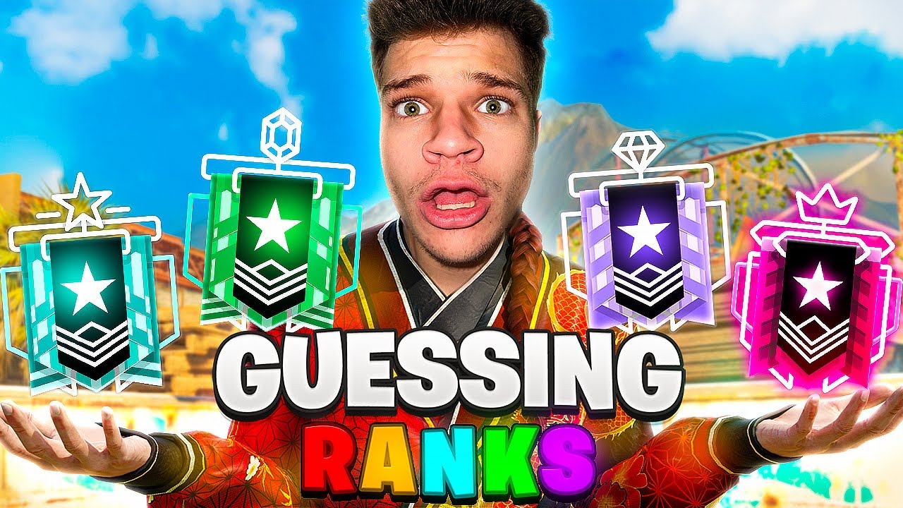 CRAZIEST GUESSING RANKS YET (Rainbow Six Siege)