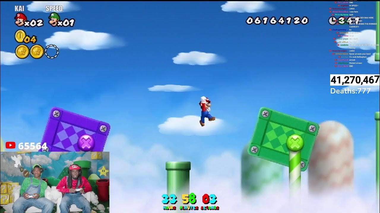 not ending until we beat Super Mario Bros 🍄 pt 3 ft. Kai Cenat