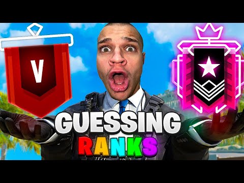 Guessing Your Rank is BACK (Rainbow Six Siege)