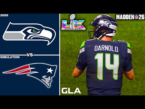 Seahawks vs. Patriots | Super Bowl LX 60 Simulation & Prediction | Madden NFL 26 PS5 Gameplay
