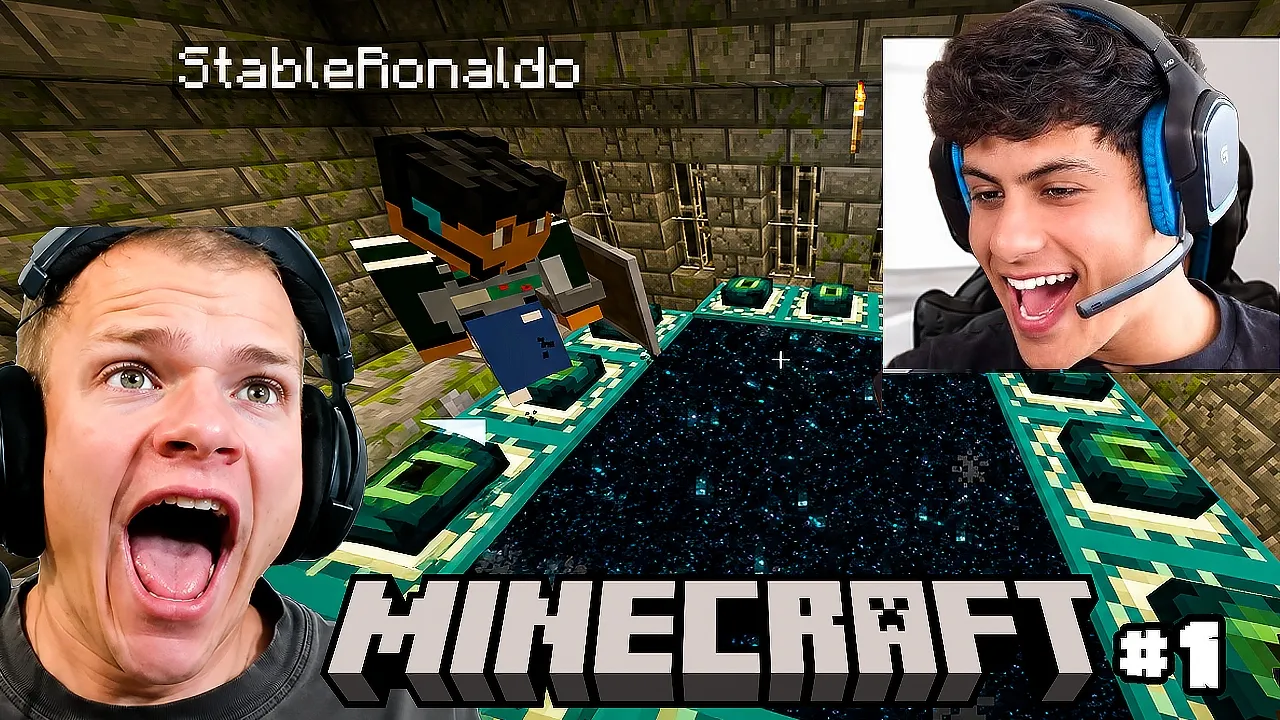PLAYING HARDCORE MINECRAFT UNTIL WE BEAT IT DAY 1