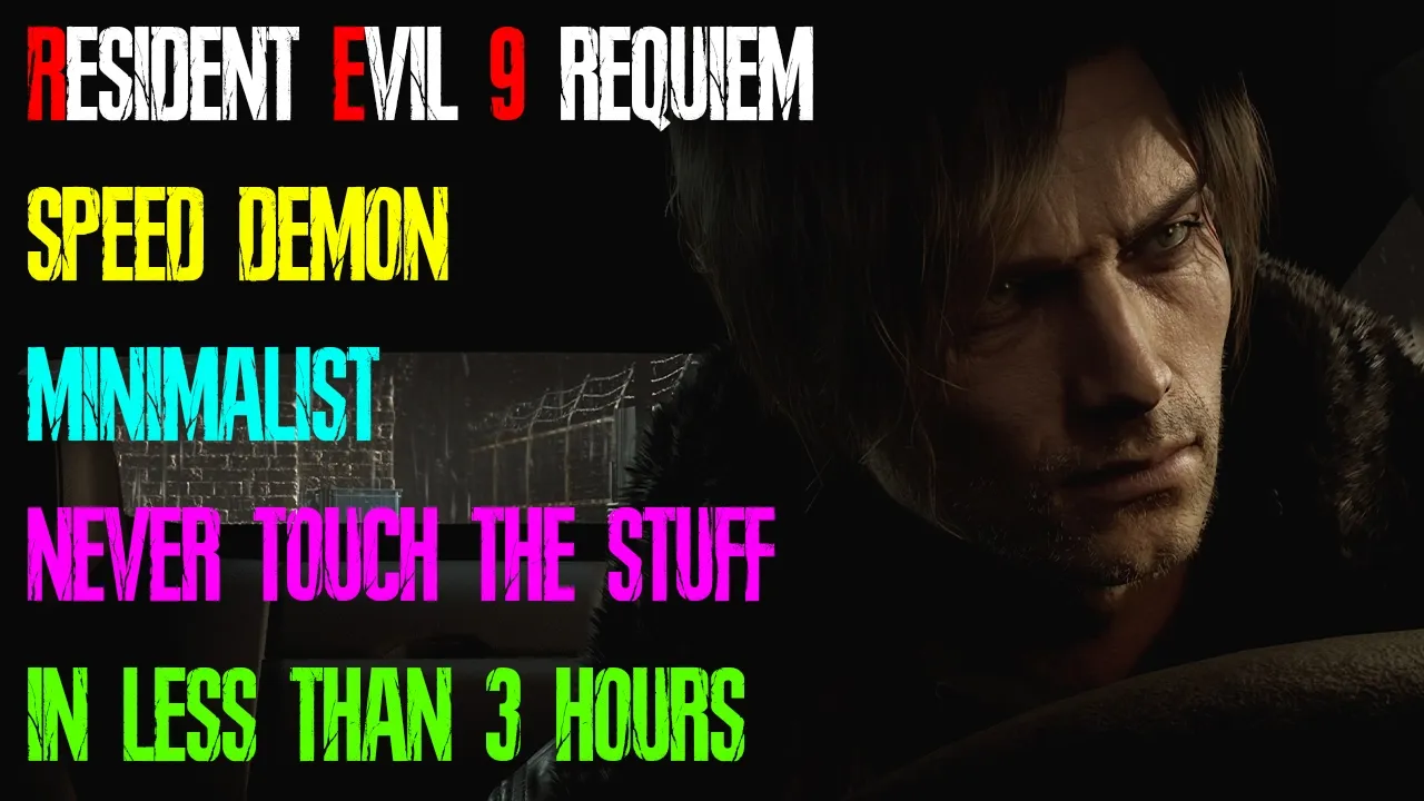 RE9 How to Get Speed Demon, Minimalist, and Never Touch The Stuff All in One Go (FULL GUIDE)