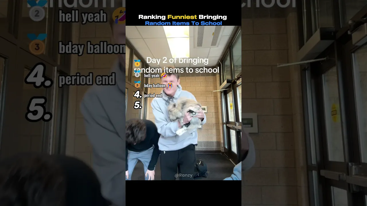 Ranking Funniest Bringing Random Items To School