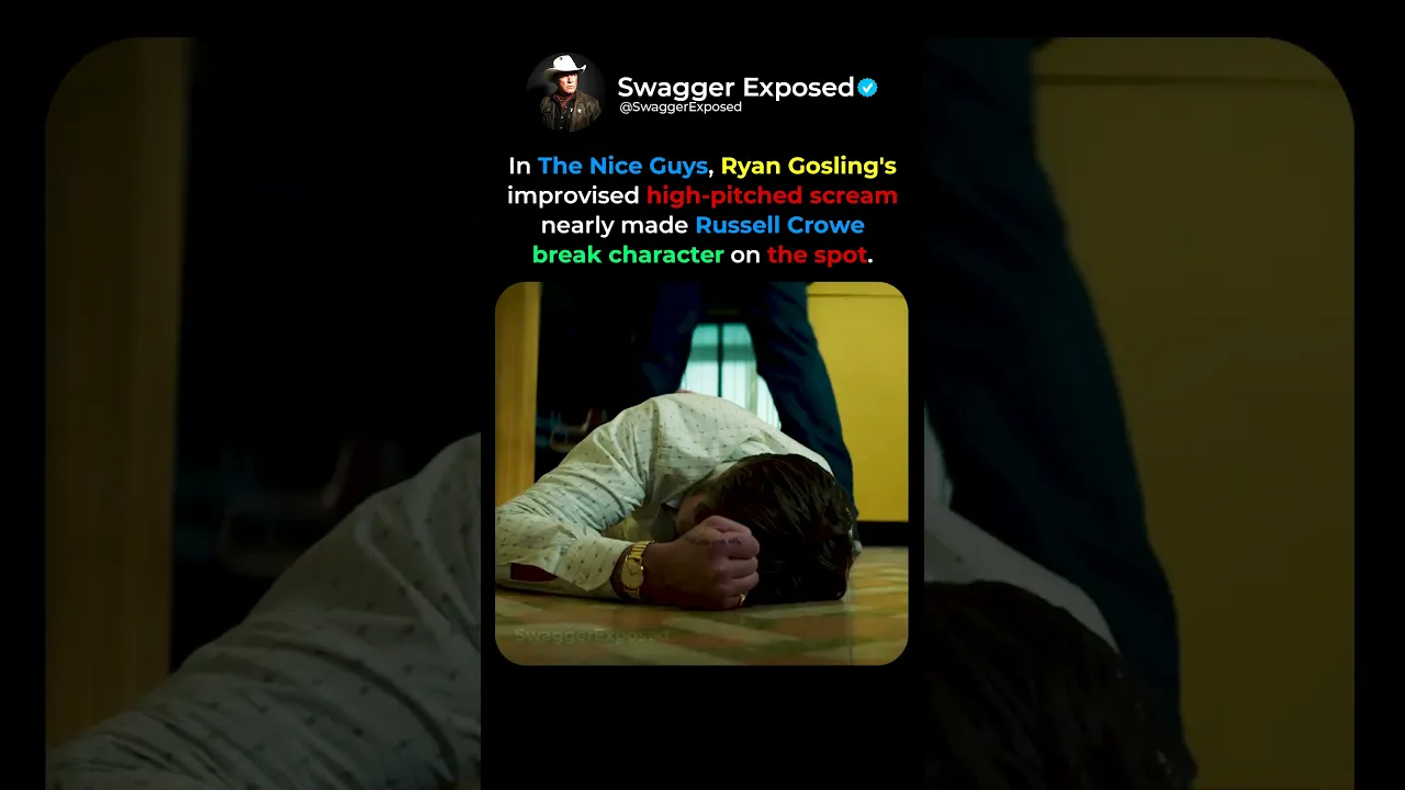 When Ryan Gosling's Improvised Scream Almost Broke Russell Crowe 😂🎬