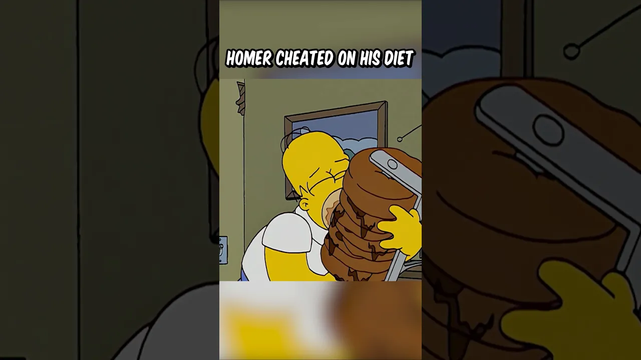 Homer cheated on his diet
