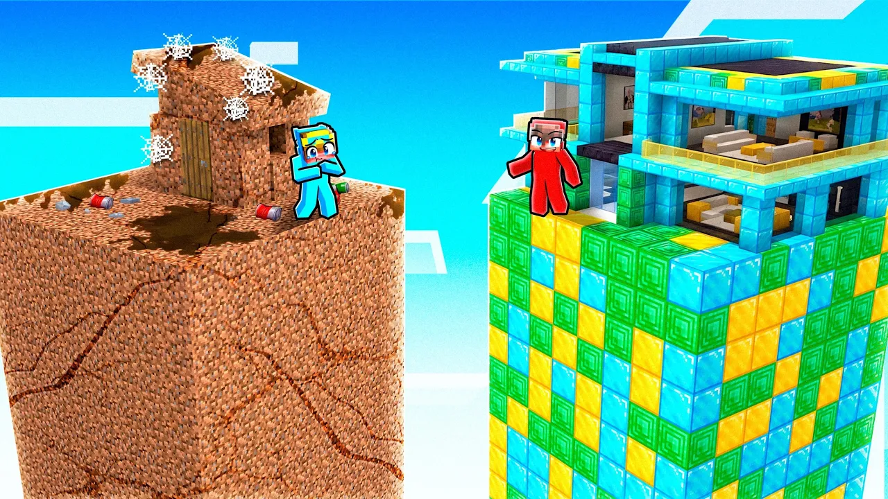 From POOR to RICH Chunk in Minecraft!