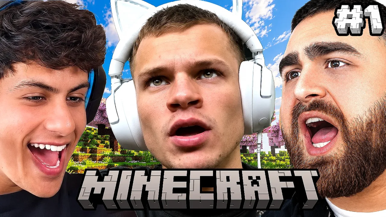 PLAYING HARDCORE MINECRAFT UNTIL WE BEAT IT DAY 1