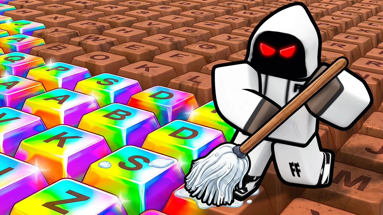 ROBLOX CLEAN THE KEYCAPS!