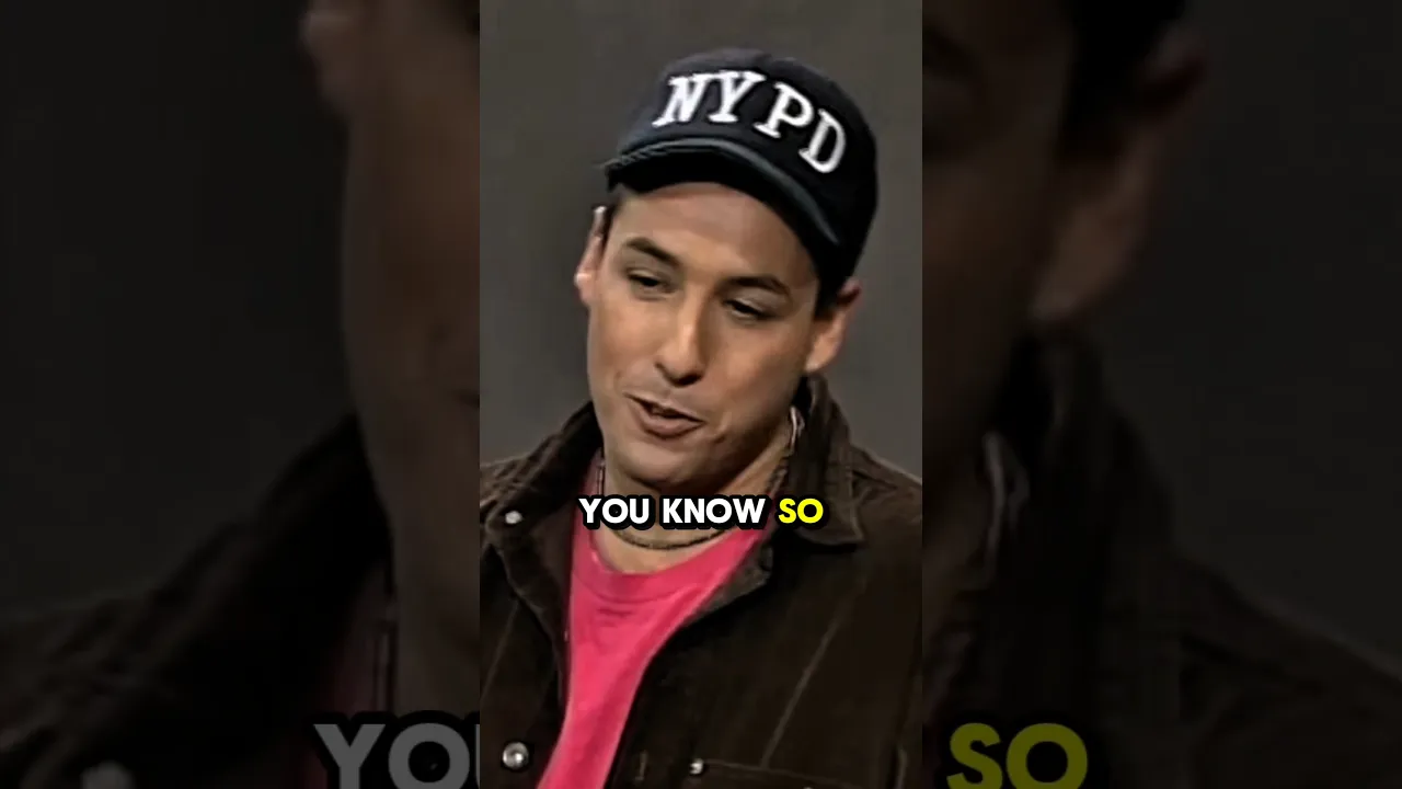 Adam Sandler telling a funny childhood story