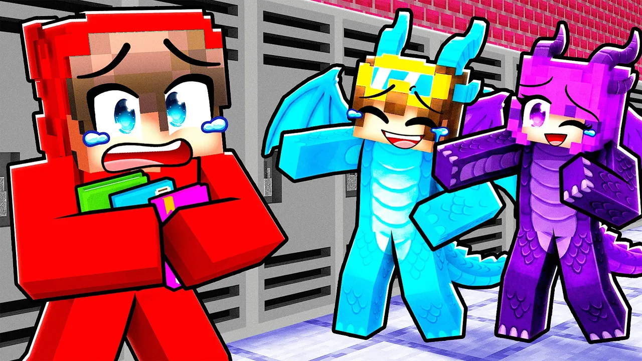 Joining a DRAGON ONLY SCHOOL in Minecraft..