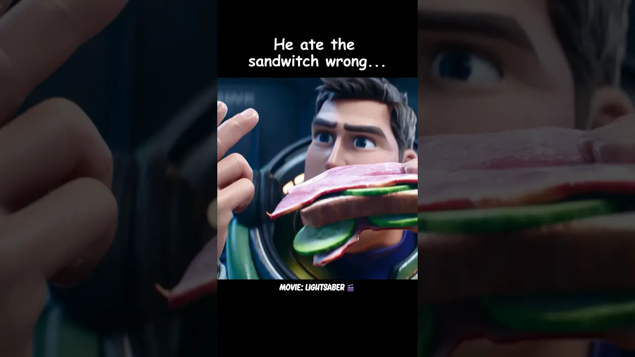 THIS is how you eat a sandwich 💀🥪|#movie #lightyear
