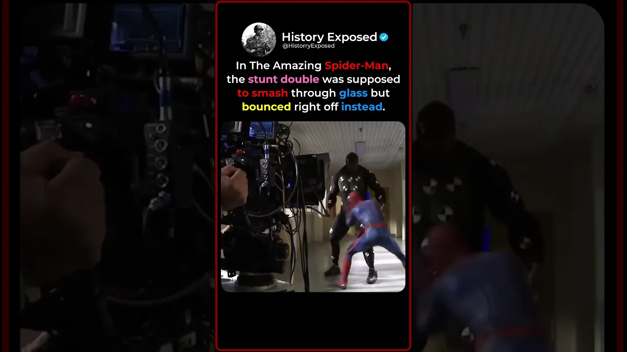 When The Amazing Spider-Man's Glass Stunt Went Wrong 🕷️💥