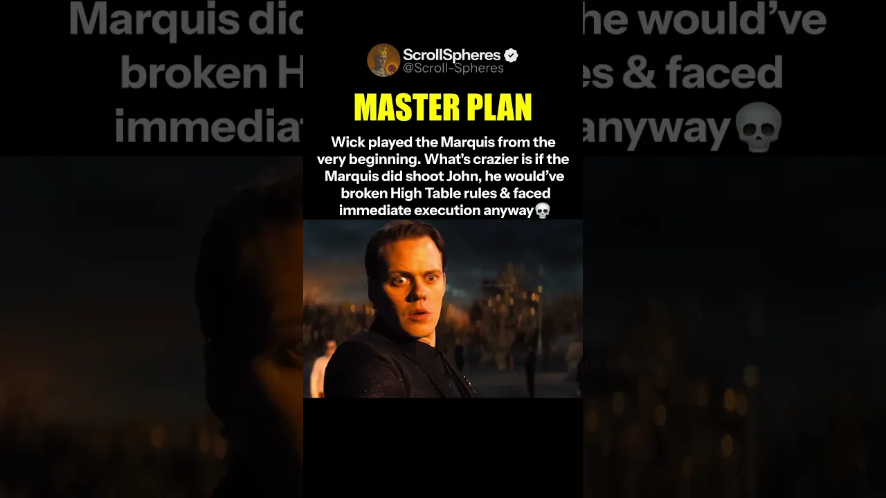 The Marquis Was Doomed Either Way - John Wick 4