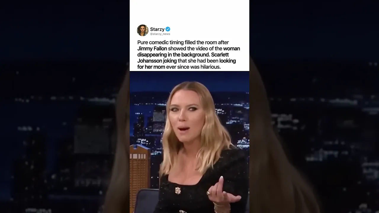 SCARLETT JOHANSSON MAKES THE ROOM LAUGH