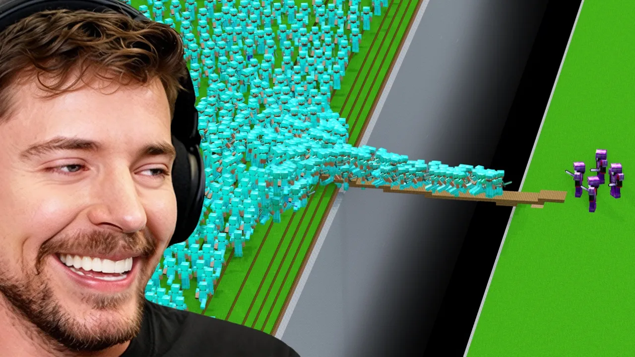 4 Pros vs 1000 Players