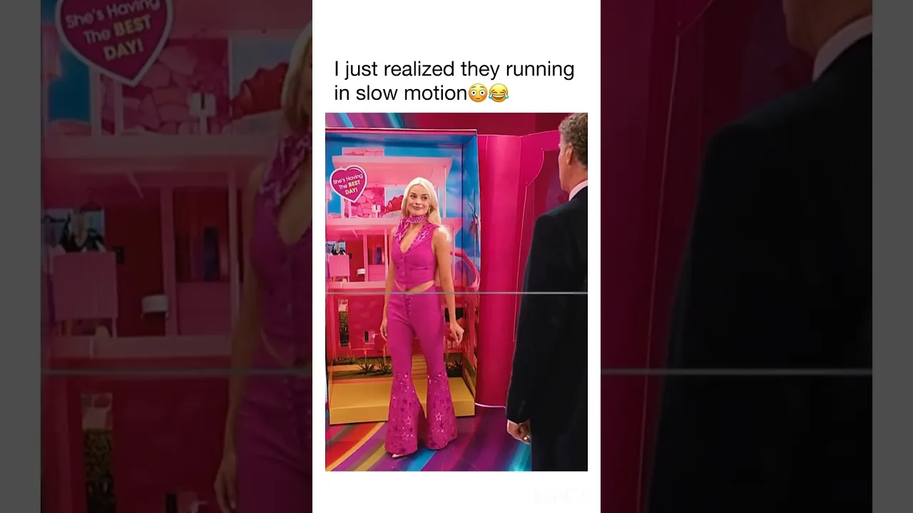 Why am I watching buddy the elf chase Barbie 😭🙏 #Barbie #viral #shorts #laugh #hilarious #movie