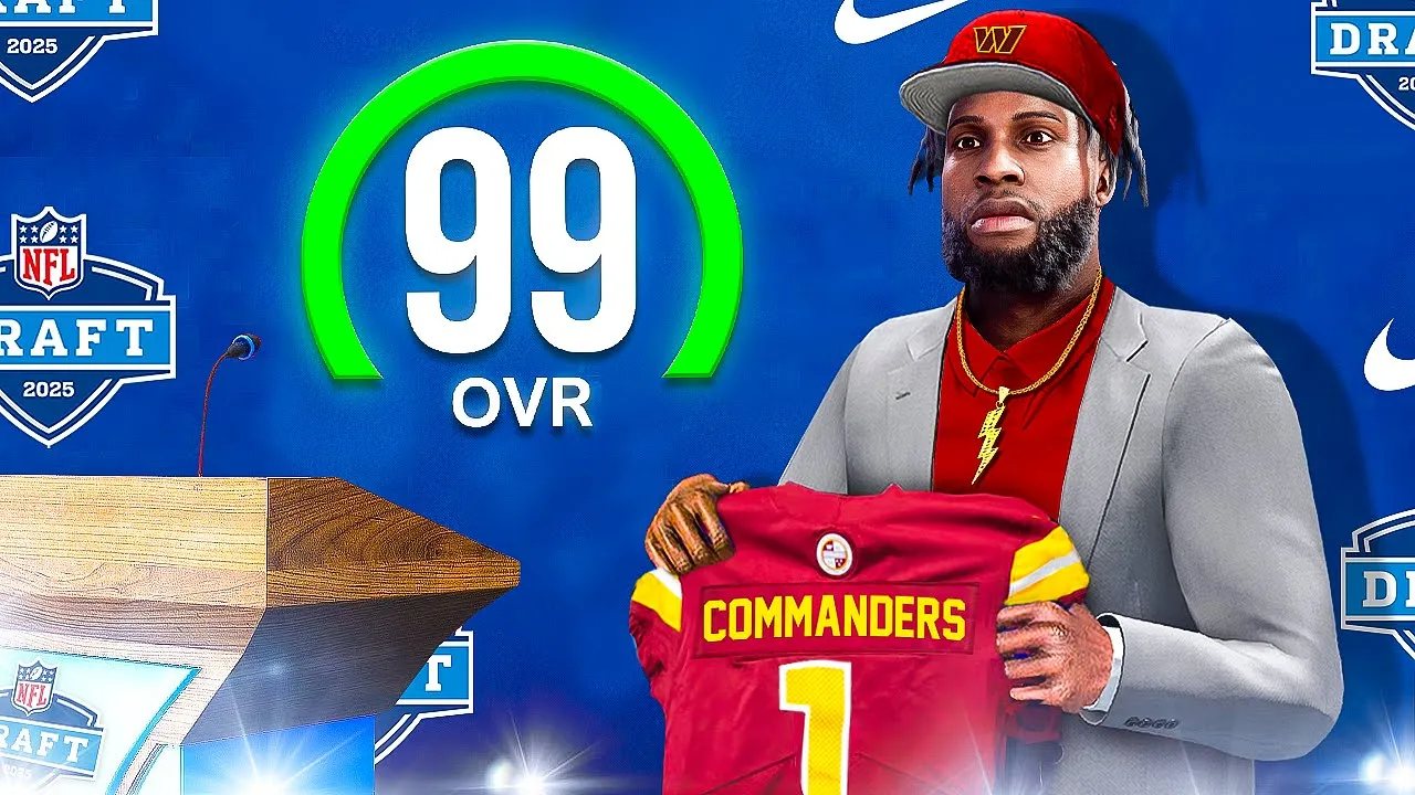 I TRADED UP FOR THE BEST PLAYER IN THE NFL DRAFT, HE HAS 100 SPEED! Commanders S3